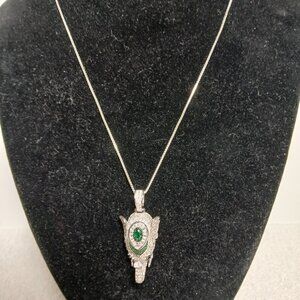 Necklace - Beautiful Bejeweled Elephant Head!